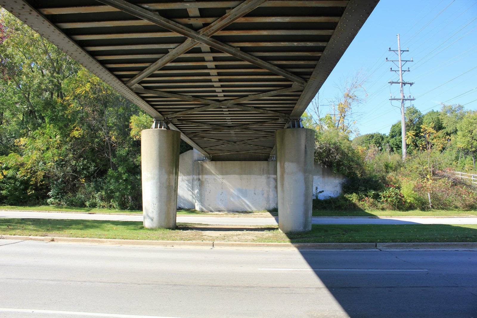 Under bridge